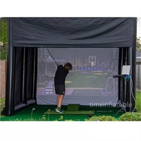 Tente de Simulation de Golf Géante Gonflable Commerciale Personnalisée Imperméable Toutes Saisons pour Entraînement Portable en Extérieur – Vente en Gros