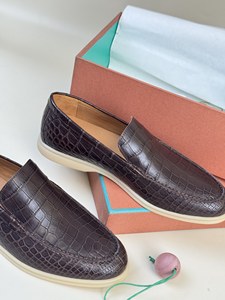 Zapatos Casuales para Hombre, 100% Piel de Cocodrilo, para Primavera, Verano e Invierno, Cierre Deslizante, Entresuela de Goma, Suaves, Aptos para Negocios - Product Image 6