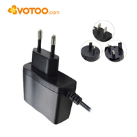 Adaptateur secteur VOTOO 5V 1A 5W AC DC, prise EU US UK AU, chargeur mural 5,5x2,1 mm pour téléphone portable, tablette, GPS