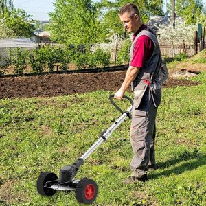 Tondeuse à mauvaises herbes 3 en 1 sans fil tondeuse à <span class=keywords><strong>gazon</strong></span> électrique coupe-herbe <span class=keywords><strong>brosse</strong></span> pour cour jardin hauteur réglable - Product Image 6