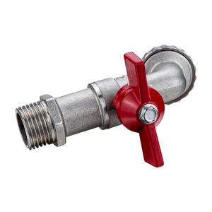 Robinet de cuisine monotrou en cuivre pur pour évier de machine à laver domestique avec poignée papillon, filtres de cuisine en gros - Product Image 6