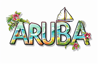 Aimant de réfrigérateur en résine personnalisé en gros, souvenir touristique d'Aruba, décoration de réfrigérateur, marque privée pour cadeau de voyage