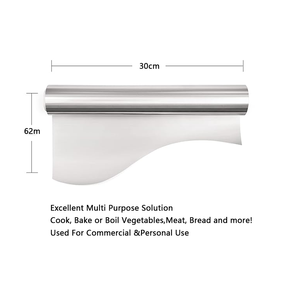 High Quality Disposable Heavy-duty Composited Aluminum <b>Foil</b> Roll Heat Resistant Kitchen <b>Cooking</b> Wrappers - Product Image 4