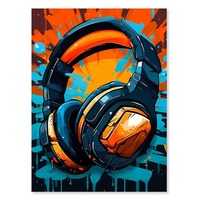 Tableau sur toile coloré de manette de jeu, affiche de jeu graffiti Art Déco, impression de manette de jeu pour la décoration murale de chambre de garçon gamer