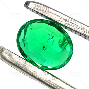 Colombian Emerald 8x10mm Oval Lab Created Green Gemstone For Jewelry Making - Product Image 3