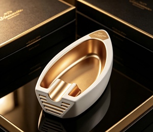wholesale adjustable outdoor portable eco friendly funny <b>vintage</b> custom logo rectangular whiskey cigar cigarette smoking <b>ashtray</b> - Product Image 1