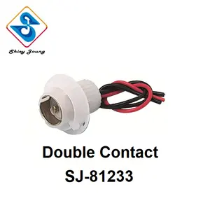 Double Contact Socket mit Ground Wire 2 pin auto stecker 1034 1154 1157 lampe auto lampe steckdosen