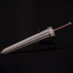 Spada Gigante in Acciaio di <span class=keywords><strong>Elden</strong></span> <span class=keywords><strong>Ring</strong></span>, Modello di Arma 3D Intagliato in Metallo, Accessori per Giochi, Oggetti da Collezione, Regali Raffinati - Product Image 2