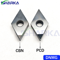 Alat pemotong bubut CNC SHARKA CBN DNMG150404 DNMG150408 DNMG1504 150402 DNMG sisipan karbida sisipan karbida untuk CNC