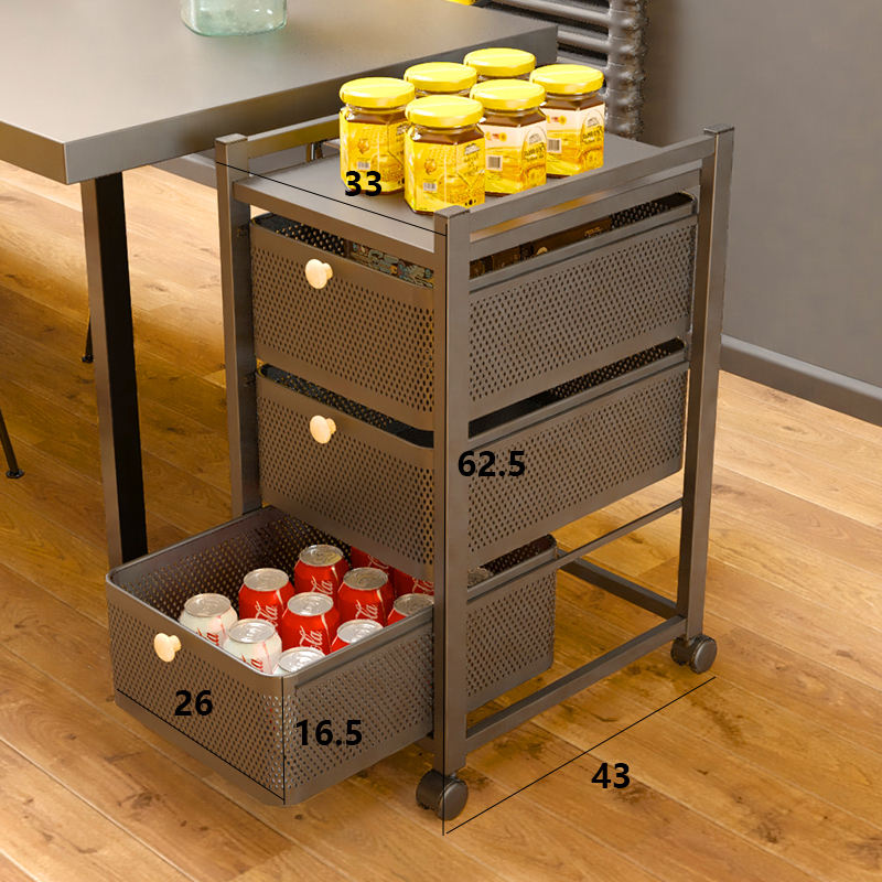 Tres cajones elegante negro-0 capa