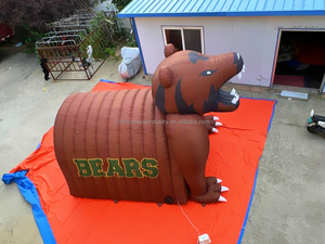 Túnel inflable de oso de fútbol, túnel de oso inflable personalizado para eventos de fútbol - Product Image 3