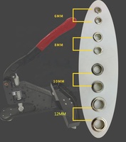 2020 nouvelle Arrivée 10mm Manuel Oeillet Machine Prix Main Presse Poinçonnage Fabrication De Bouton Perforateur avec Roue En Vente