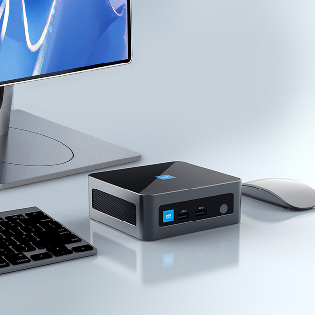 XCY Intel N100 Mini PC 2.5G RJ45 LAN WIFI6 HD-MI Win11 Office Home HTPC Micro Computer with Cooling Fan