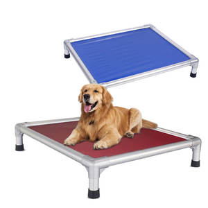 Aluminium Unzerstörbare angehobene Hunde betten <span class=keywords><strong>M</strong></span> L XL Größe mit erhöhten Seiten PVC Erhöhtes Hunde bett Hundehütte im Freien - Product Image 6