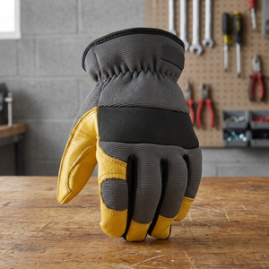 Gants d'hiver personnalisés avec logo, sublimés, en cuir, à doigts entiers, coupe-vent, anti-froid, unisexes, pour la conduite quotidienne, la course à pied, la moto, le cyclisme - Product Image 3