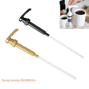 Food Grade 28/400 Plastic Gold Syrup Pump Dispenser 8ml Dose Dispenser Pump