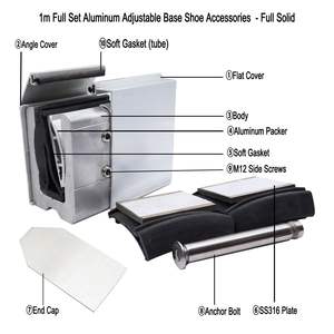 Cina fornitura di nuovo stile in alluminio anodizzato U canale profilo con accessori completi - Product Image 5