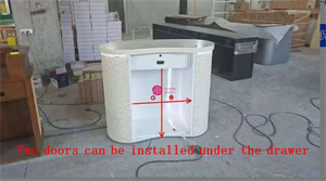 Yicheng Belleza Venta al por mayor Salón de belleza Mostrador de recepción Recepción Salones de peluquería Mostradores de recepción con precio barato - Product Image 3