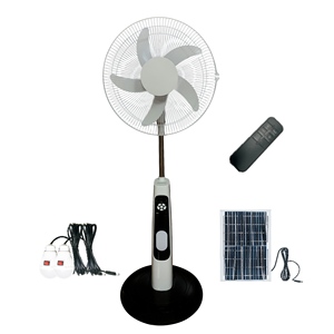 16 inch solarmergency Sạc <span class=keywords><strong>Fan</strong></span> AC/DC kép sạc USB khẩn cấp Sạc <span class=keywords><strong>Fan</strong></span> panel năng lượng mặt trời điều khiển từ xa đa chức năng - Product Image 1