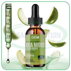 OEM Irish SeaMoss Goutte liquide Vitamines Huile de graines noires 60ML Complément alimentaire Gouttes de mousse de mer - Product Image 3