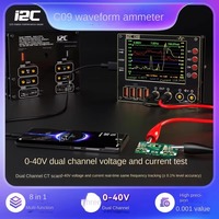 Multimètre de précision I2C C09 avec affichage LCD pour mesure de courant en forme d'onde 0,001V/A, outil de réparation double canal pour tension de téléphone portable et charge rapide