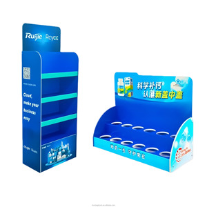 Tùy chỉnh sàn các tông Rack hiển thị với PEG móc kẹo điện cánh có thể gập lại Pop cửa hàng bán lẻ giấy sóng POS hộp hiển thị - Product Image 1