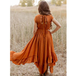 Ropa de verano de diseñador para niños y niñas, vestido personalizado de manga corta, venta al por mayor - Product Image 4