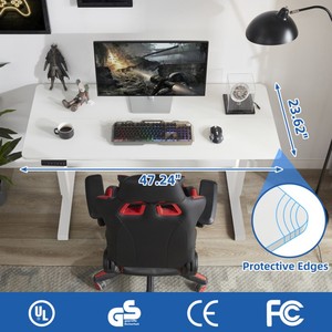 Manufacture Custom Two Motor Sit Standing Laptop Computer <strong>Table</strong> Electric Height Adjustable Lift Office Desk For Work <strong>Study</strong> - Product Image 4