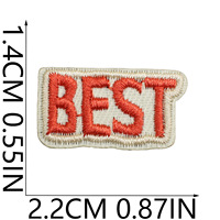 Mini Patchs Brodés Thermocollants Motifs Cerise, Voiture, Fleur, Arc-en-ciel, Cœur pour Accessoires DIY