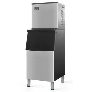 Máquina de fazer blocos de gelo automática de aço inoxidável 350kg, máquina comercial para fazer cubos de gelo, caminhão de comida comercial
