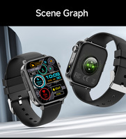 Reloj Inteligente Cuadrado Tipo-C con Pantalla IPS, Gestor de Salud, Función de Llamadas, Linterna, Resistente al Agua IP67