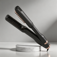 Lisseur électrique professionnel en céramique à chauffage rapide, peigne à air chaud pour cheveux bouclés, pour usage hôtelier et domestique
