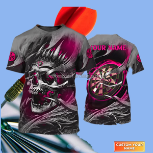 Groothandel Zomer Darts Club Team Jersey Korte Mouw Snel Droogend Sublimatieprint Sport Dart Shirt voor Heren - Product Image 6