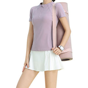 Customizable Sports Set Women 2026 Fitness Breathable Professional Yoga Wear Fashion Short Sleeve Tennis Running Quick Dry Top - Product Image 5