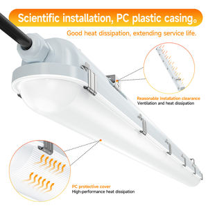 Stock en EE. UU. LED Light Future 4ft 30W 40W 50W 60W 3000K 3500K 4000K 5000K 6500K Potencia 5CCT Seleccionable IP65 LED Tri-Proof Light - Product Image 5