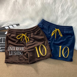 Streetwear Casual Elastic Waist Drawstring Breathable Worsted Cotton Embroidery Logo Sweat <b>Shorts</b> - Product Image 6