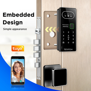 Videoportero Inteligente con Reconocimiento Facial, Cerradura de Puerta de Alta Seguridad Totalmente Automática con Huella Dactilar Electrónica Integrada para Entrada - Product Image 3