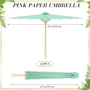 Parasol japonais chinois écologique de 33 pouces pour mariages, fêtes, photographie, costumes, cosplay, décoration de mariage - Product Image 4