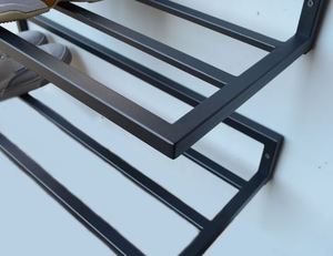 Metal Wall Mounted <b>Shoe</b> Rack Multiple Shelves Clutter Free <b>Functional</b> Sturdy Durable Spaces Rustic <b>Shoes</b> Collection Low Space - Product Image 5