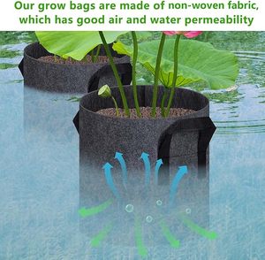 Pots <span class=keywords><strong>pour</strong></span> plantes aquatiques <span class=keywords><strong>pour</strong></span> <span class=keywords><strong>bassin</strong></span>, pots en tissu réutilisables <span class=keywords><strong>pour</strong></span> plantes aquatiques, paniers <span class=keywords><strong>de</strong></span> culture respirants <span class=keywords><strong>pour</strong></span> plantes d'étang avec poignées - Product Image 4