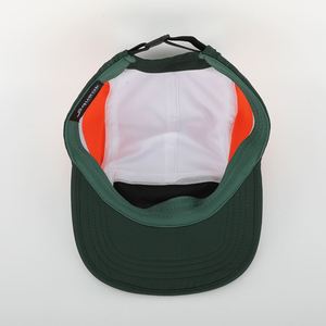 Casquette de camping personnalisée de haute qualité à 5 panneaux, concevez votre propre chapeau de course à pied en caoutchouc avec logo en nylon léger - Product Image 6