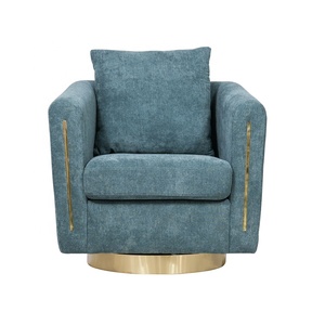 Muebles de terciopelo modernos para sala de estar, sillón individual de lujo para Hotel, silla giratoria de estilo moderno - Product Image 1