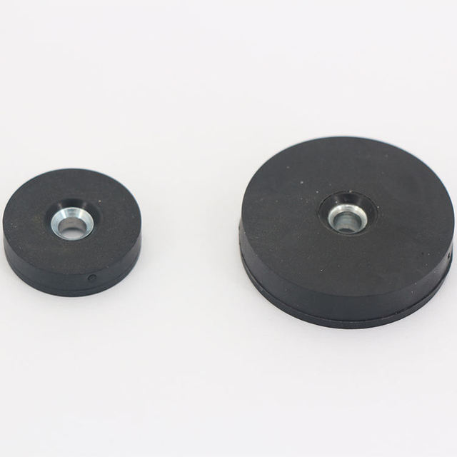 Neodymium Permanent Industrial Magnets with Counterbore Rubber Coated Magnets for Industrial Use