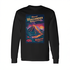 Camiseta vintage de manga larga del Parque Nacional de los Volcanes de Hawái Kilauea - Product Image 2