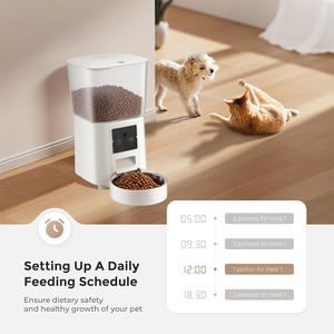 Automatische Voerbak 5,5L Grote Capaciteit Slimme Tijdgestuurde Portievoeding Dubbele Bak Ontwerp Anti-Verstopping Oplaadbaar voor Honden - Product Image 2