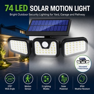 <span class=keywords><strong>Lampe</strong></span> <span class=keywords><strong>solaire</strong></span> LED extérieure pour rue, <span class=keywords><strong>lampe</strong></span> murale <span class=keywords><strong>solaire</strong></span> de jardin, lampes solaires étanches à quatre faces, lampes solaires extérieures pour portail avant, lampes de jardin - Product Image 1