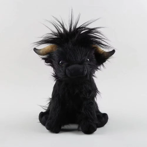 Juguete de Peluche de Vaca de las Tierras Altas Escocesas para Niños, Peluche de Pelo Largo con Relleno de Poliéster y Algodón PP, Regalo de Cumpleaños - Product Image 3