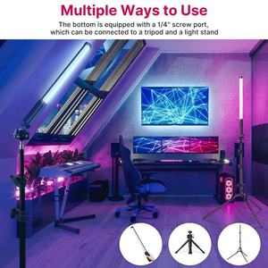 Ulanzi VL119 Tube de poche RGB <span class=keywords><strong>pour</strong></span> Studio salle de jeu vidéo film Vlog <span class=keywords><strong>Tiktok</strong></span> photographie Led bâton lumière <span class=keywords><strong>lampe</strong></span> <span class=keywords><strong>pour</strong></span> iPhone 15 - Product Image 3
