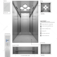 CE CU-TR ha certificato il prezzo ragionevole dell'elevatore dell'elevatore di Design contemporaneo liscio e sicuro Gearless AC
