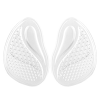 Semelles auto-adaptatives bicolores semi-cushion absorbant les chocs avec coussinet pour l'avant-pied anti-frottement pour talons hauts